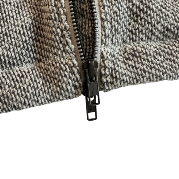 Eileen Fisher Ash Organic Cotton Twisted Terry Moto Jacket Womens XL Minimalist - Picture 8 of 16